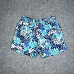 Vilebrequin Swim Shorts Mens XL Blue Floral Moorea Trunk Luxury Beach Poolside